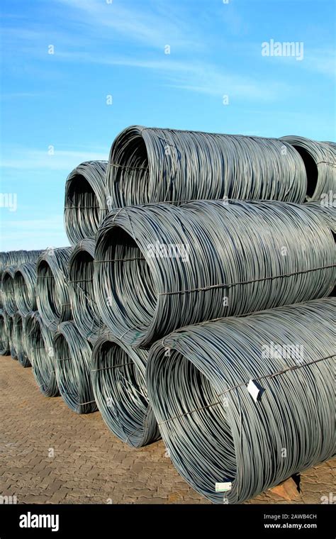 Steel Wire Rod Stock Photo Alamy