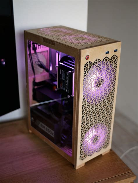 Mini Micro Atx Pc Case Kumiko Style Plywood And Cnc Mw Works