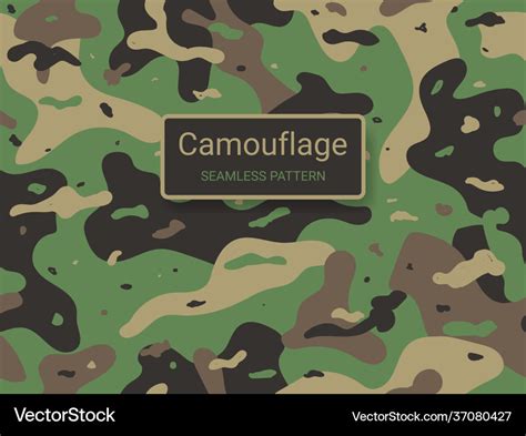 Army And Military Camouflage Texture Seamless Vector Image