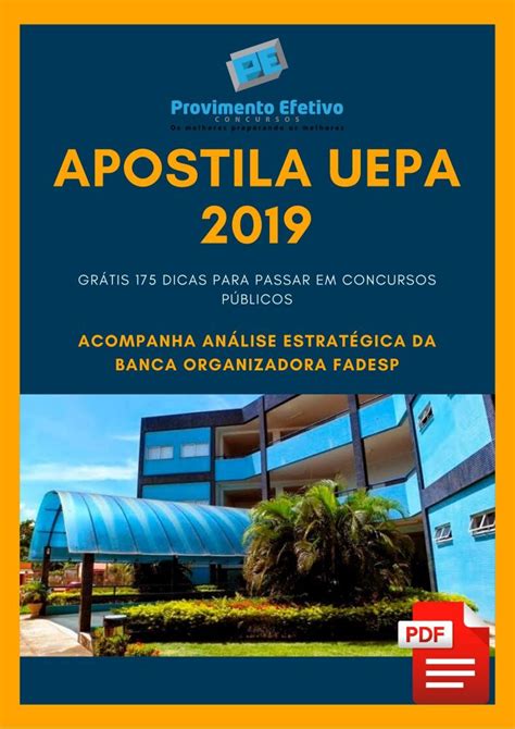 Provimento Efetivo Concursos Apostila FISIOTERAPIA UEPA 2019