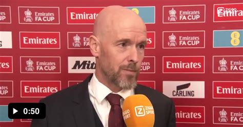 Erik Ten Hag We Reached The Fa Cup Final 2 Times In A Row Thats Incredible Even The Great