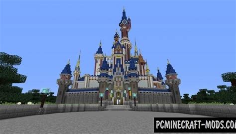 Disney Castle Hybrid Map For Minecraft 1.20.4, 1.20.2 | PC Java Mods