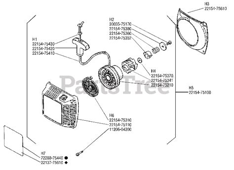 Shindaiwa Shindaiwa Chainsaw Starter Parts Lookup With Diagrams