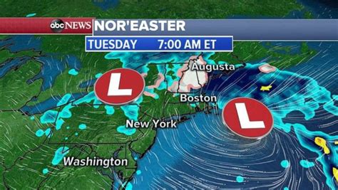 Nor'easter to bring chilly rain, snow to parts of New England - ABC News