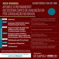 Mesa Redonda APUBHUFMG E O REFINAMENTO DO SISTEMA CAPES DE AVALIAÇÃO