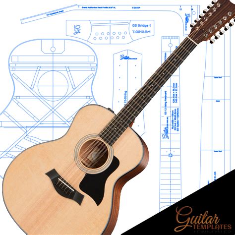 Grand Symphony 12 String Acoustic Template Set Guitar Templates