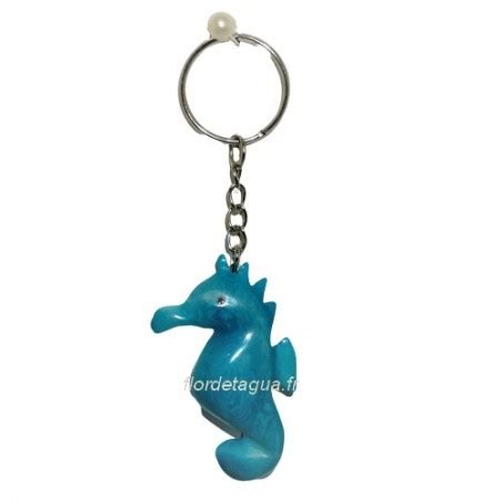 Porte Cl Hippocampe En Tagua Ivoire V G Tal Corozo Flor De Tagua