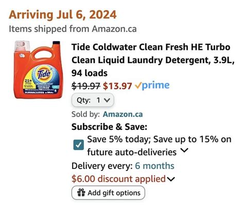 Amazon Ca Tide Coldwater Clean Fresh He Turbo Clean Liquid Laundry