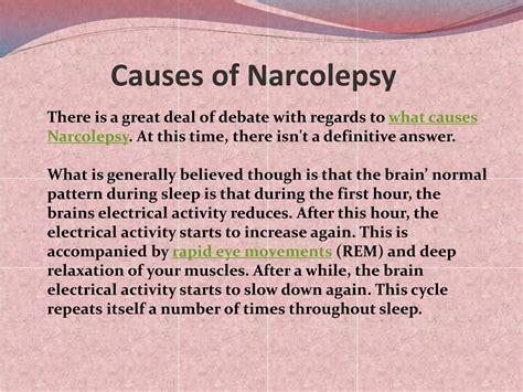 Ppt Narcolepsy Sleep Disorder Symptoms Causes And Treatment