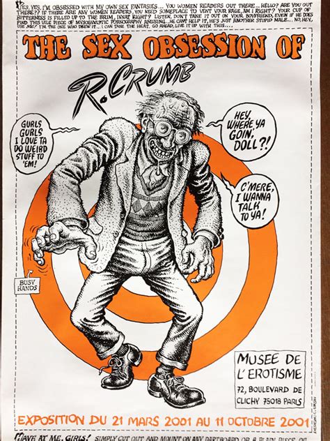 Signed R Crumb Poster The Sex Obsession Of R Crumb Musee D L