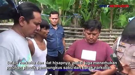 Pemakai Dan Pengedar Sabu Lompat Ke Sungai Saat Polisi Gerebek Kampung