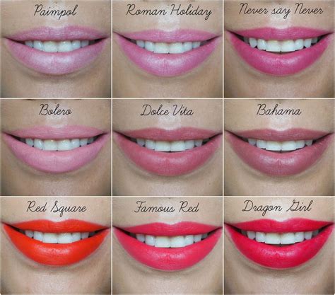 Nars Matte Lip Swatches