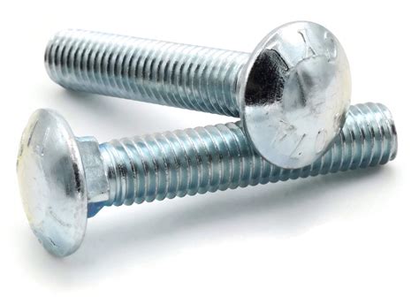 Carriage Bolt Zinc Plated Bolts A Steel X Ft Qty