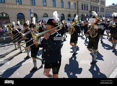 Europe Germany Munich Beer Festival Oktoberfest colorful traditional ...