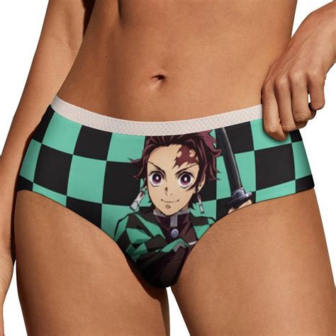 Demon Slayer Tanjiro Women S Lace Brief Breathable Sexy Elastic Bikini Hipster Panties Lady