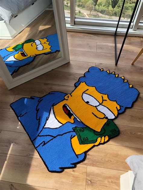 Bart Handmade Custom Tufted Rug Etsy Tufted Rug Funky Rugs Cute