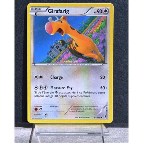 Carte Pokémon 82 119 Girafarig XY04 Vigueur spectrale NEUF FR