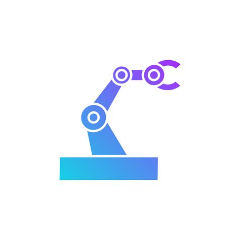 Robot Arm Vector For Website Symbol Icon Presentation Vector