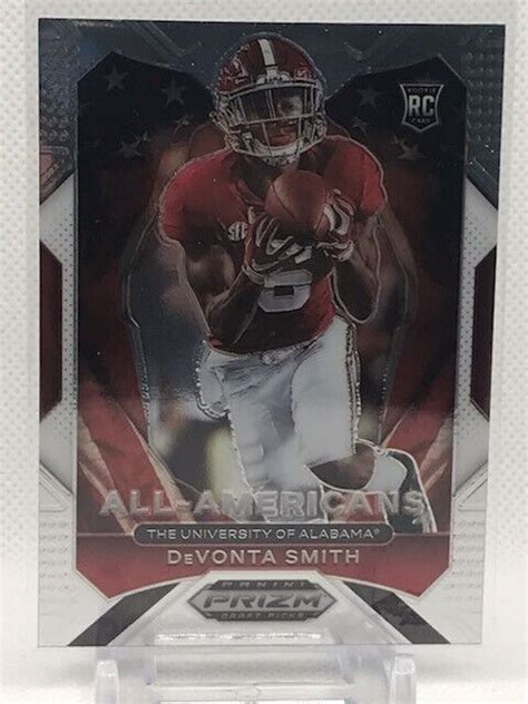 DeVonta Smith 2021 Prizm Draft Picks All Americans Rookie 186 Eagles