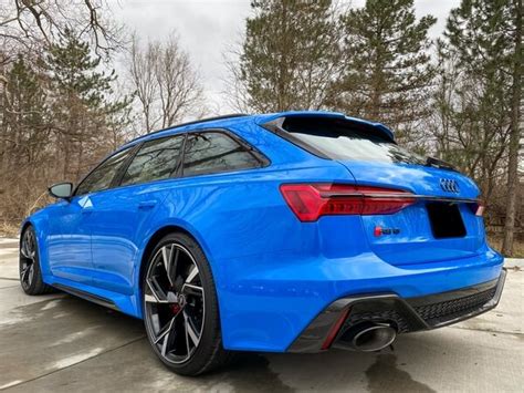 48-Mile 2021 Audi RS6 Avant Voodoo Blue | PCARMARKET