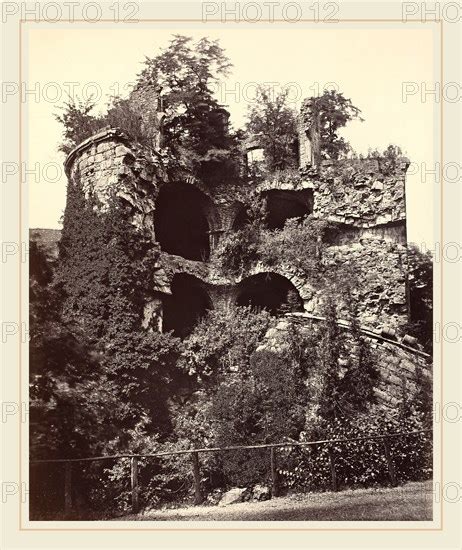 Adolphe Braun French The Exploded Tower Heidelberg