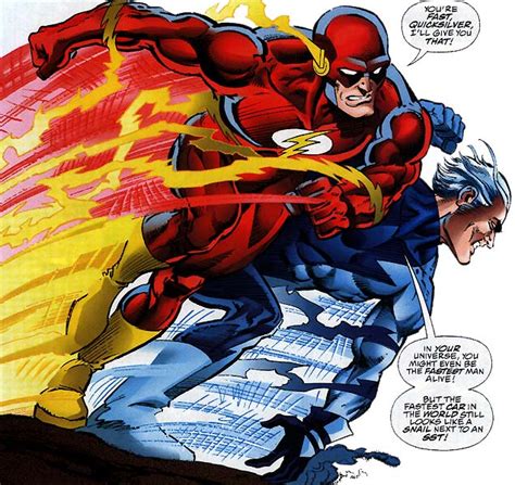 Quicksilver Vs Flash Comic