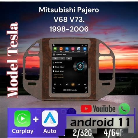 Headunit Android Model Tesla Utk Mitsubishi Pajero V V