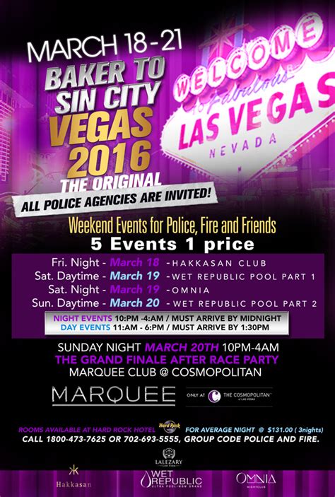 BAKER 2 SIN CITY LAS VEGAS WEEKEND Tickets 03/20/16