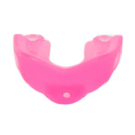 Pink Sports Mouthguard For Adults Flavored Shock Mouth Guard With Strip For Boxing Basketball