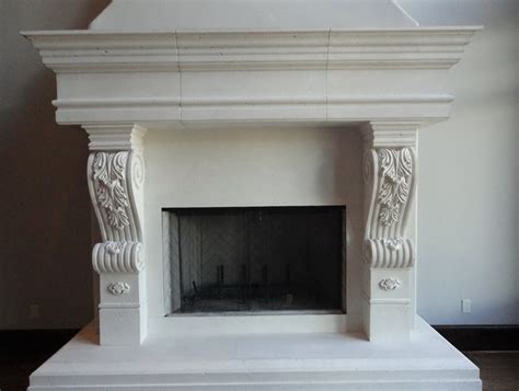 Cast Stone Fireplace Painted | Home Design Ideas