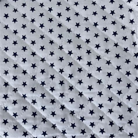 Acolchoado Pinta Estrelas Azul Marinho Violet Fabrics