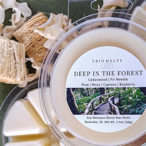 Deep In The Forest Soy Wax Melts Woodsy Evergreen Trio Etsy