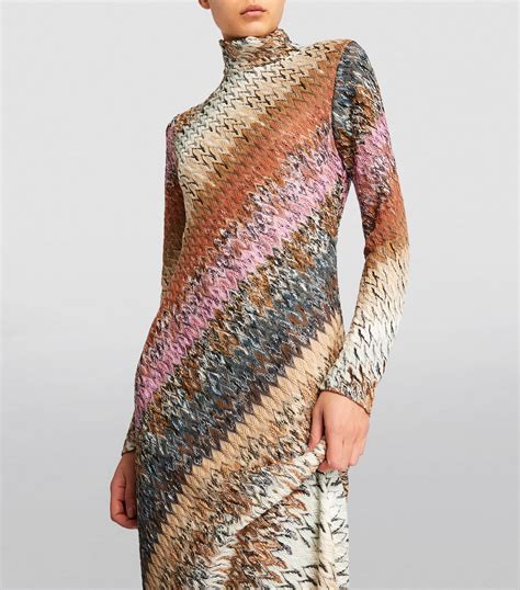 Womens Missoni Multi Zigzag Midi Dress Harrods Uk