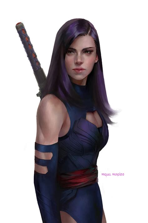 Psylocke Art By Miguel Mercado