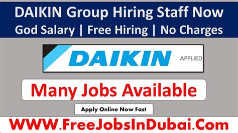 Daikin Uae Careers Jobs Available In Dubai