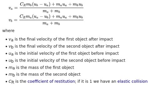 newtonian mechanics - Angle-free two-dimensional inelastic collision ...