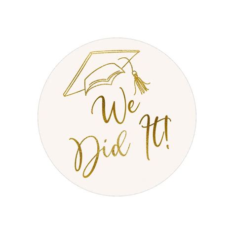 We Did It Graduation Envelope Seals Envelope Seals Graduation