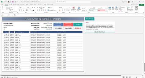 House Hunter Tracker Excel Template House Buying Sales | Etsy