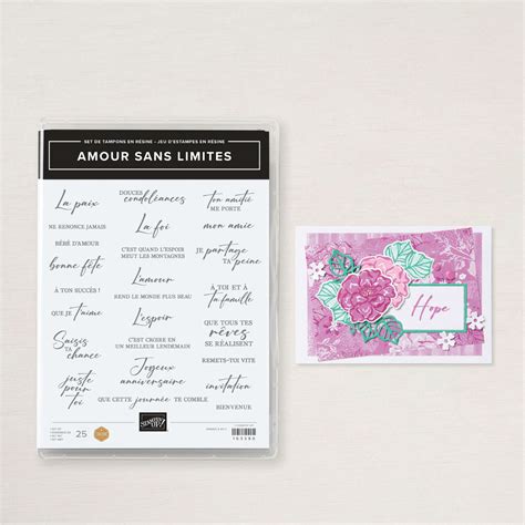 Jeu Destampes Amour Sans Limites De Stampin Up