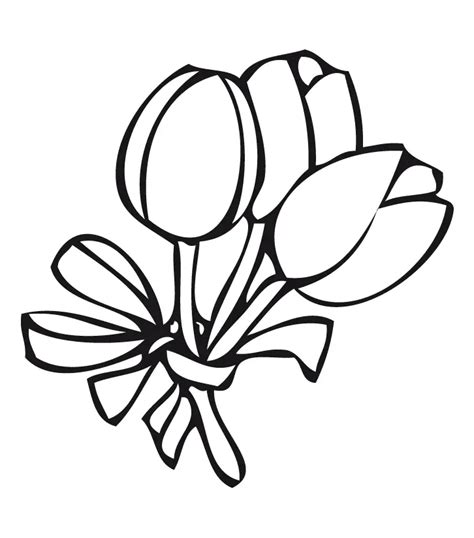 Dibujos De Tulipanes Para Colorear E Imprimir Imagui Dibujos De