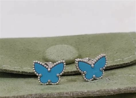 VAN CLEEF Arpels Sweet Alhambra Butterfly Earstuds White Gold