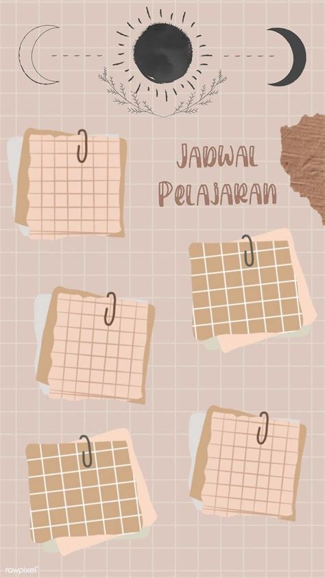 Wallpaper Jadwal Pelajaran Aesthetic Pictures Myweb