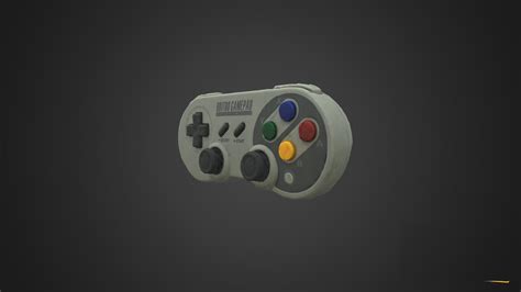 Super Nintendo Controller Model - TurboSquid 2015155