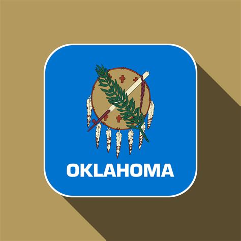 Oklahoma state flag. Vector illustration. 15627005 Vector Art at Vecteezy