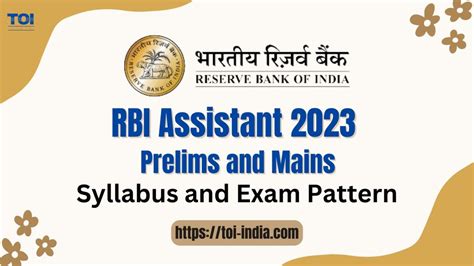 Ready To Rbi Assistant Prelims And Mains Exams In Syllabus And