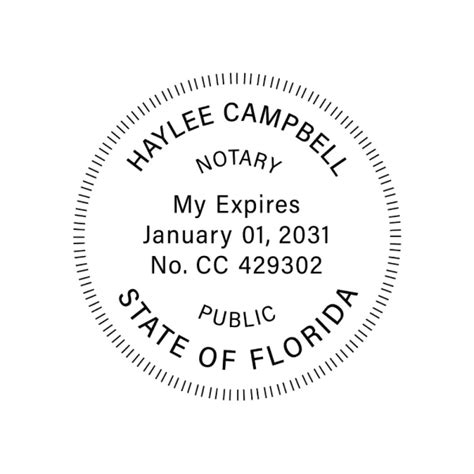 Jl Florida Notary Stamp Best Notary Stamp In Florida