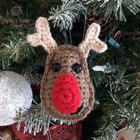 Reindeer Ornament Free Crochet Pattern Spin A Yarn Crochet