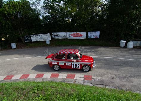 Rally of Classic Cars Fiat 600 ABARTH in RACE Pesaro CUP Editorial Photography - Image of bright ...