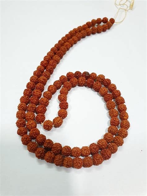 Brown Japa Rudraksha Mala Shape Round At In Bhiwani Id