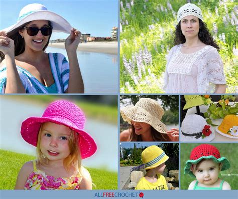 41+ Crochet Summer Hat Patterns (Easy!) | AllFreeCrochet.com